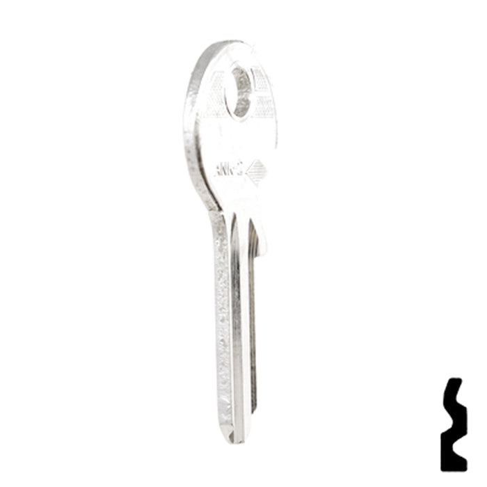 Uncut Key Blank | Anker | ANK-2 Office Furniture-Mailbox Key JMA USA