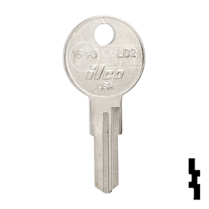 Uncut  Key Blank | Arfe, Larson | 1640, LD2 Office Furniture-Mailbox Key Ilco