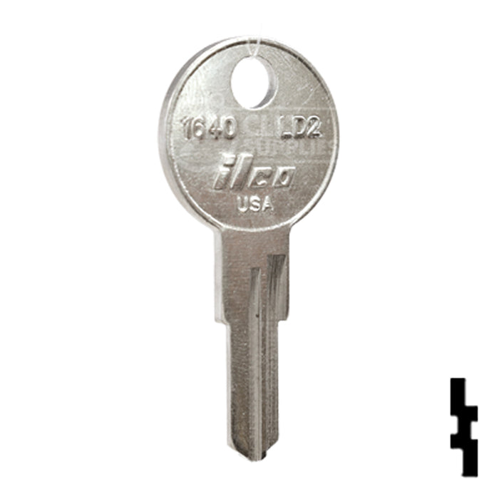 Uncut  Key Blank | Arfe, Larson | 1640, LD2 Office Furniture-Mailbox Key Ilco