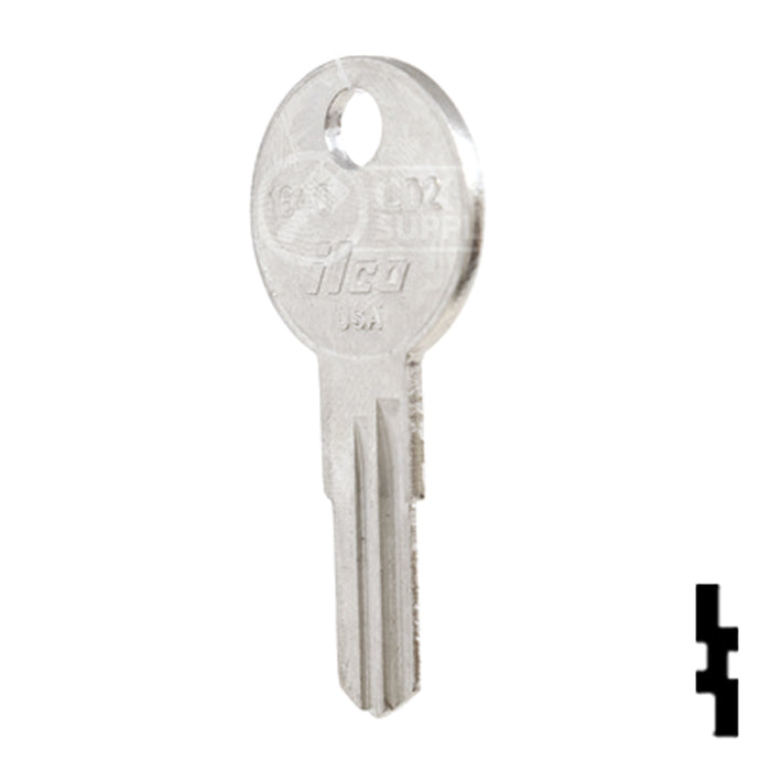 Uncut  Key Blank | Arfe, Larson | 1640, LD2 Office Furniture-Mailbox Key Ilco