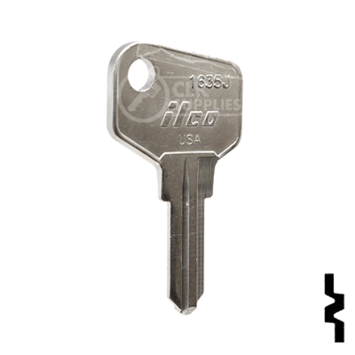 Uncut Key Blank | Arfe Locks | 1635J Office Furniture-Mailbox Key Ilco