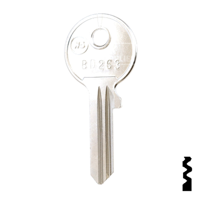 Uncut Key Blank | Baton | BD263 Office Furniture-Mailbox Key Framon Manufacturing Company, Inc