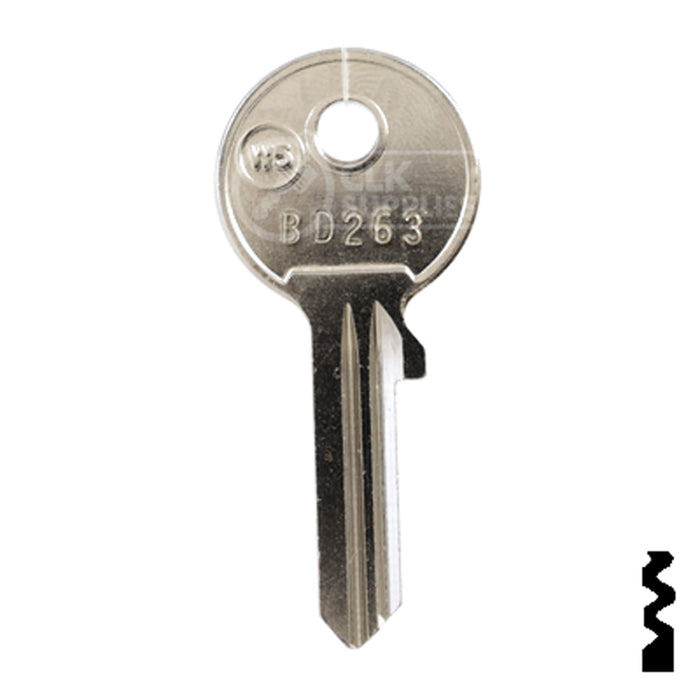 Uncut Key Blank | Baton | BD263 Office Furniture-Mailbox Key Framon Manufacturing Company, Inc