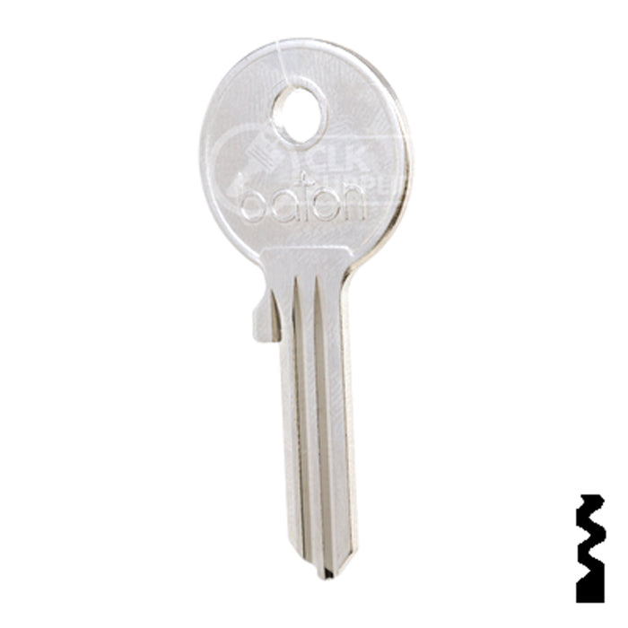 Uncut Key Blank | Baton | BD263 Office Furniture-Mailbox Key Framon Manufacturing Company, Inc