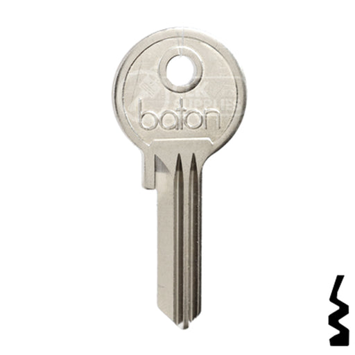 Uncut Key Blank | Baton | BD264 Office Furniture-Mailbox Key Framon Manufacturing Company, Inc