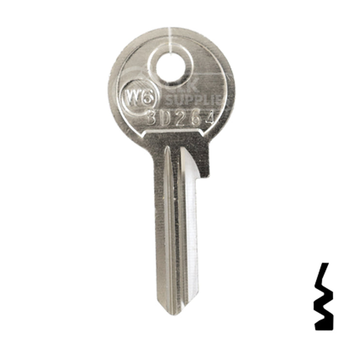 Uncut Key Blank | Baton | BD264 Office Furniture-Mailbox Key Framon Manufacturing Company, Inc