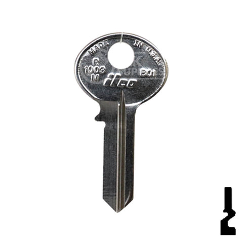 Uncut  Key Blank | Bommer | R1003M, BO1 Office Furniture-Mailbox Key Ilco