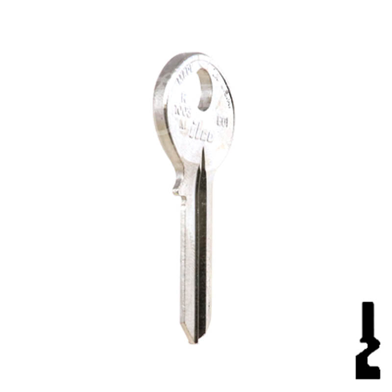 Uncut  Key Blank | Bommer | R1003M, BO1 Office Furniture-Mailbox Key Ilco