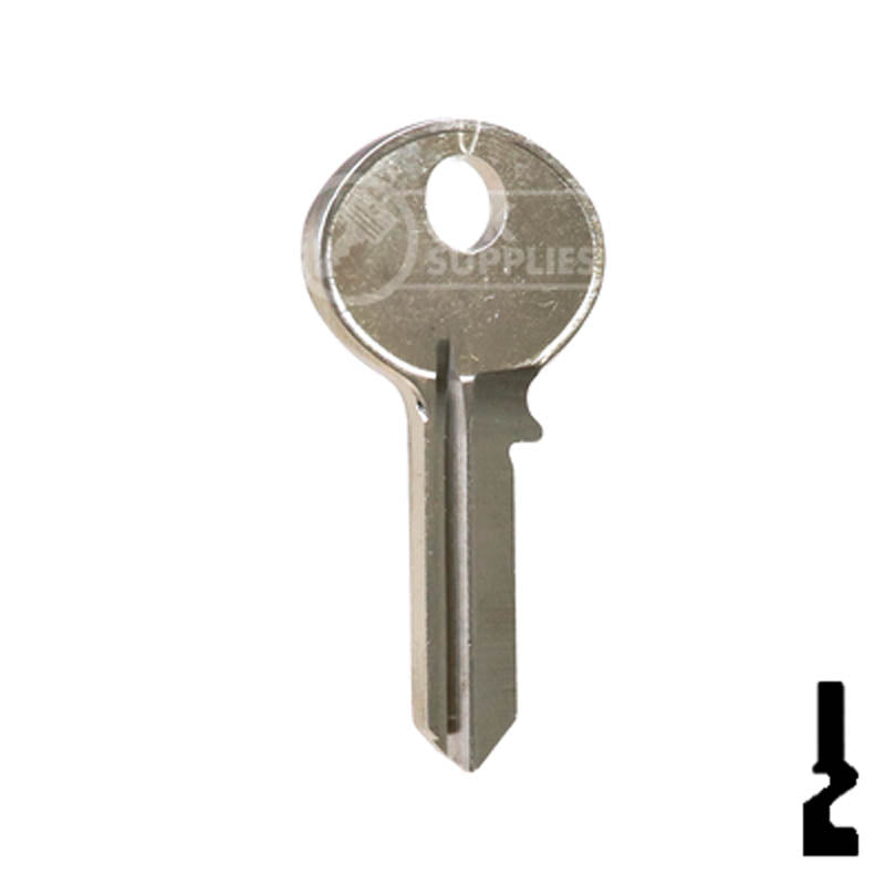 Uncut  Key Blank | Bommer | R1003M, BO1 Office Furniture-Mailbox Key Ilco