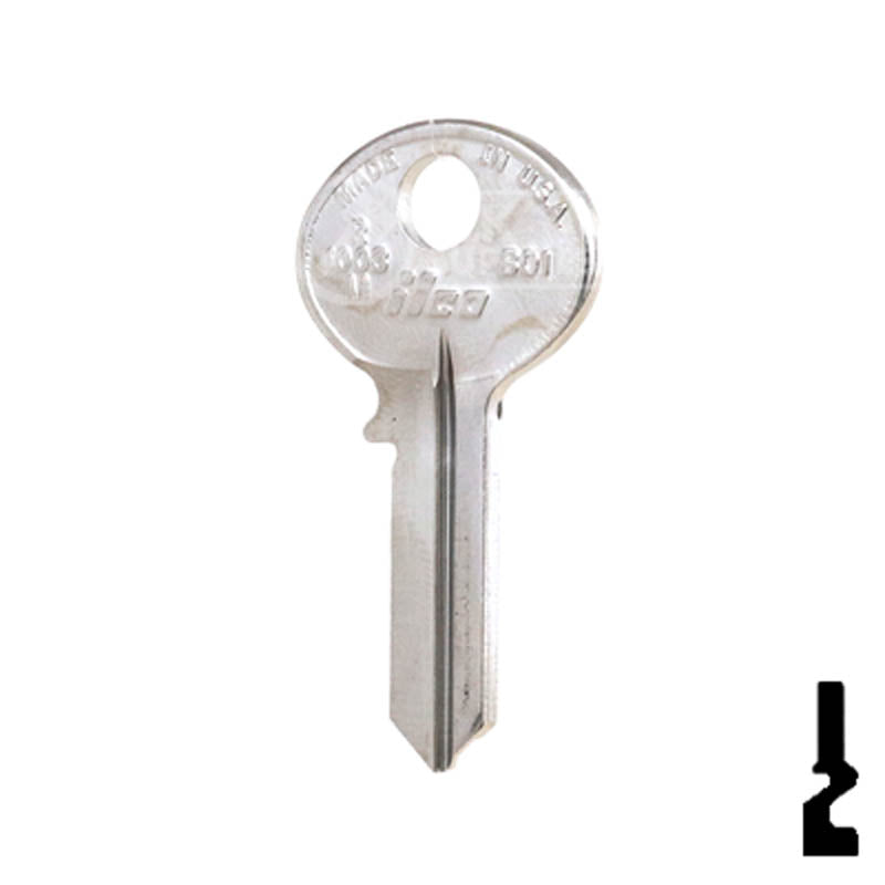 Uncut  Key Blank | Bommer | R1003M, BO1 Office Furniture-Mailbox Key Ilco