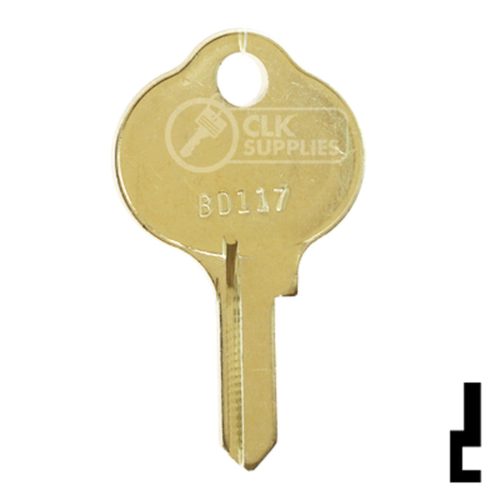 Uncut Key Blank | CCL | BD117 Office Furniture-Mailbox Key Framon Manufacturing Company, Inc