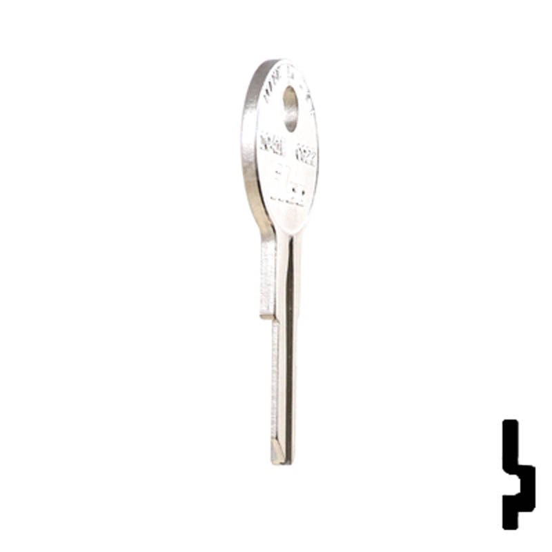 Uncut Key Blank | Chicago | 1041E, CG22 Office Furniture-Mailbox Key Ilco