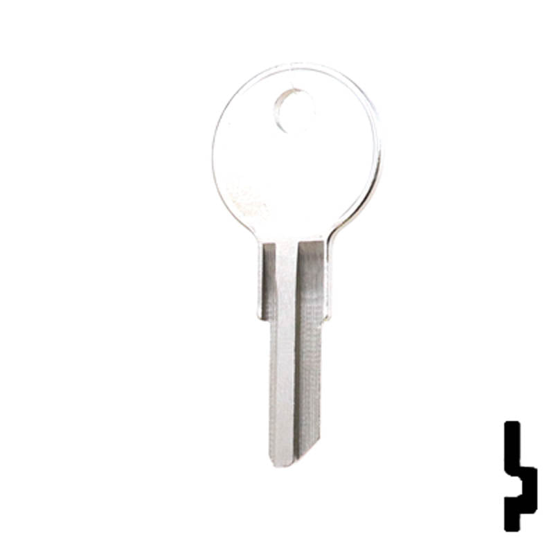 Uncut Key Blank | Chicago | 1041E, CG22 Office Furniture-Mailbox Key Ilco
