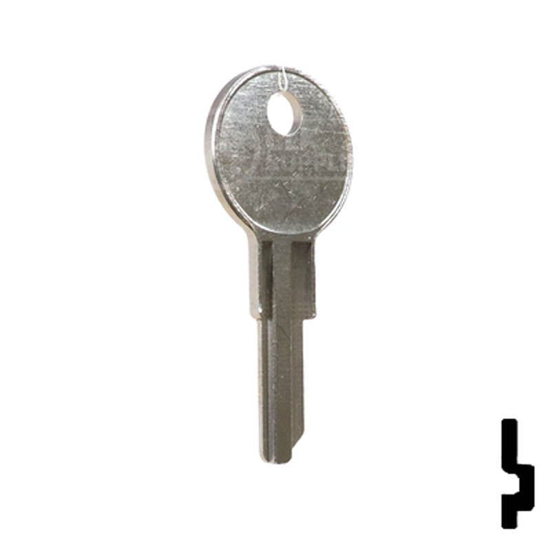 Uncut Key Blank | Chicago | 1041E, CG22 Office Furniture-Mailbox Key Ilco