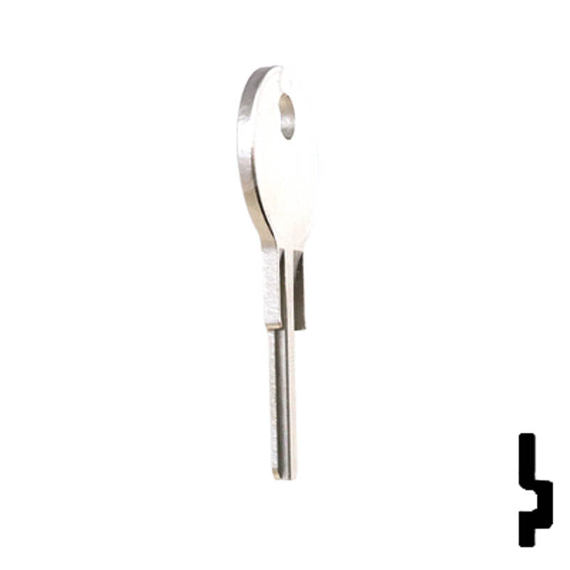 Uncut Key Blank | Chicago | 1041E, CG22 Office Furniture-Mailbox Key Ilco