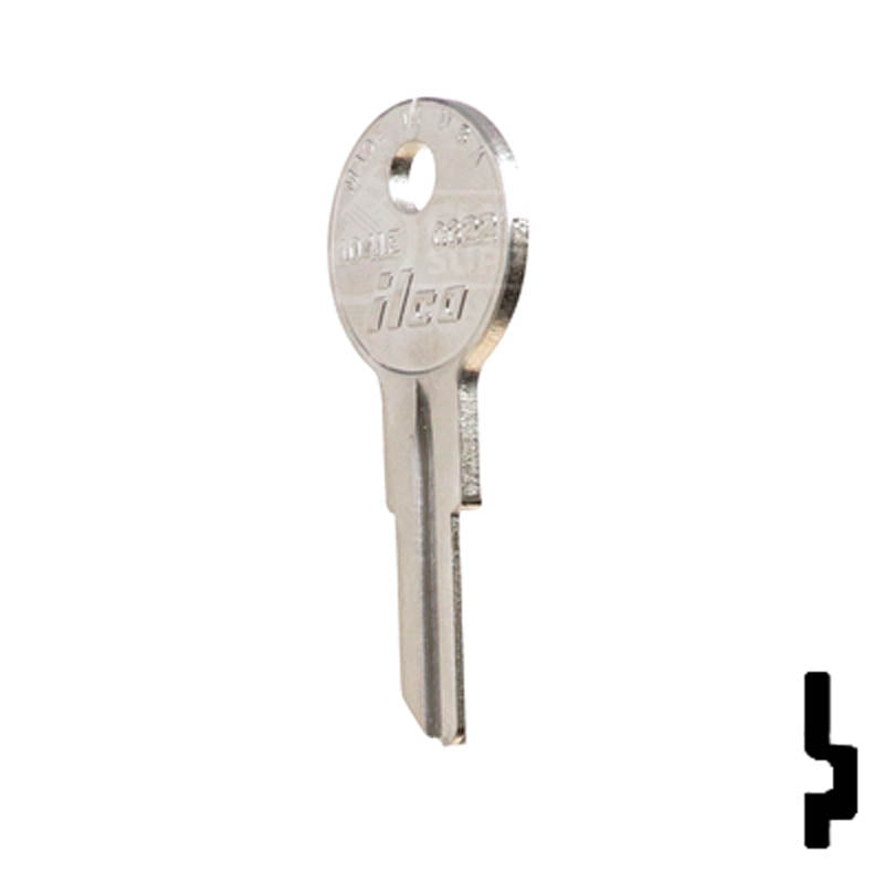 Uncut Key Blank | Chicago | 1041E, CG22 Office Furniture-Mailbox Key Ilco