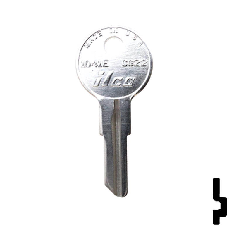 Uncut Key Blank | Chicago | 1041E, CG22 Office Furniture-Mailbox Key Ilco