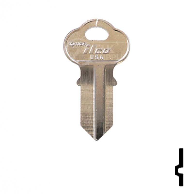 Uncut Key Blank | Chicago | 1041GR Office Furniture-Mailbox Key JMA USA