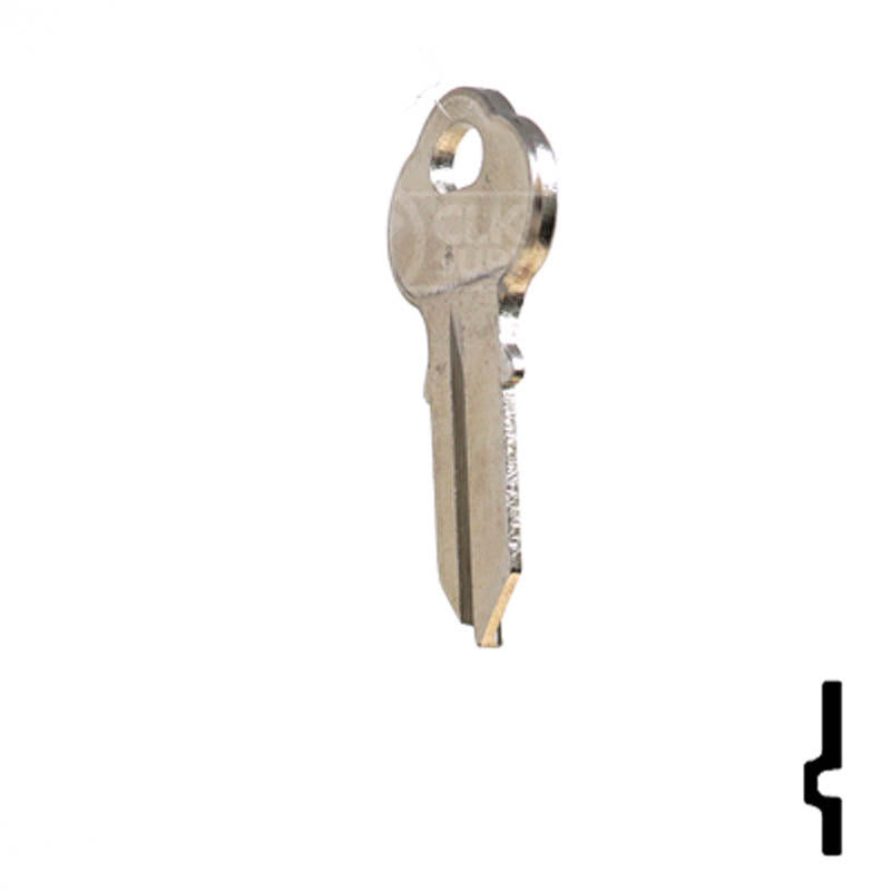 Uncut Key Blank | Chicago | 1041GR Office Furniture-Mailbox Key JMA USA