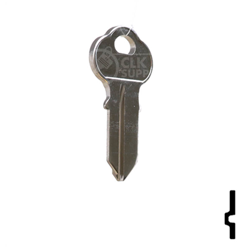 Uncut Key Blank | Chicago | 1041GR Office Furniture-Mailbox Key JMA USA