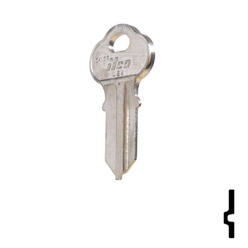 Uncut Key Blank | Chicago | 1041GR Office Furniture-Mailbox Key JMA USA