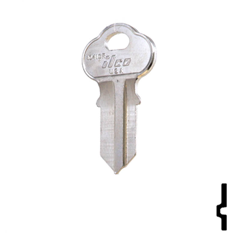 Uncut Key Blank | Chicago | 1041GR Office Furniture-Mailbox Key JMA USA