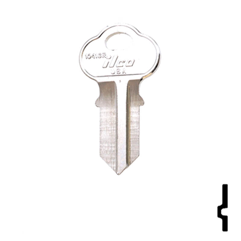 Uncut Key Blank | Chicago | 1041GR Office Furniture-Mailbox Key JMA USA