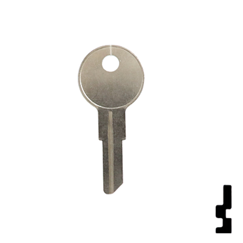 Uncut Key Blank | Chicago | 1041TR Office Furniture-Mailbox Key Ilco