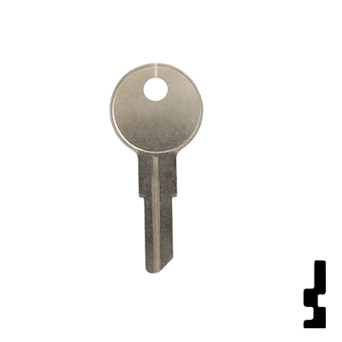 Uncut Key Blank | Chicago | 1041TR Office Furniture-Mailbox Key Ilco