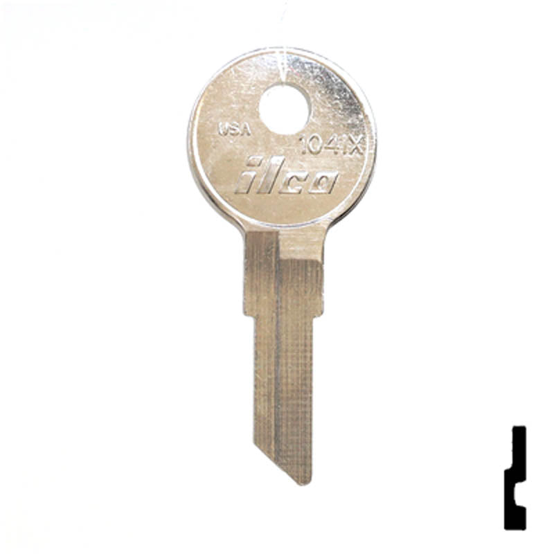 Uncut Key Blank | Chicago | 1041X Office Furniture-Mailbox Key Ilco
