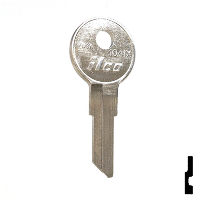 Uncut Key Blank | Chicago | 1041X Office Furniture-Mailbox Key Ilco