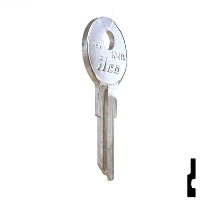 Uncut Key Blank | Chicago | 1041X Office Furniture-Mailbox Key Ilco