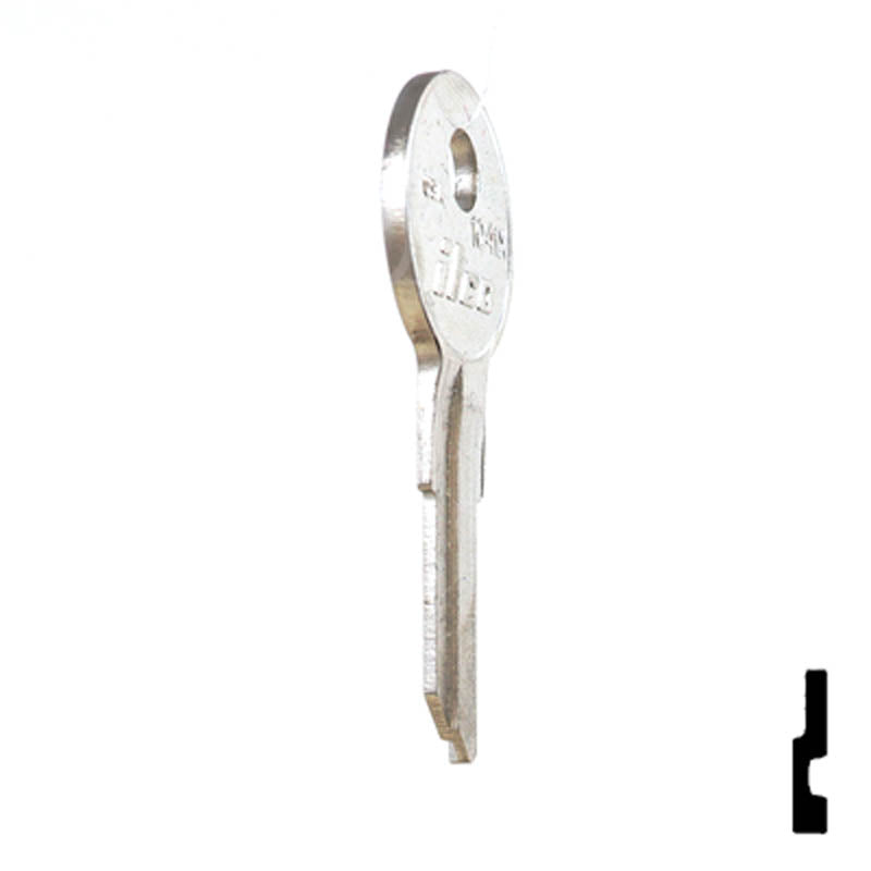 Uncut Key Blank | Chicago | 1041X Office Furniture-Mailbox Key Ilco