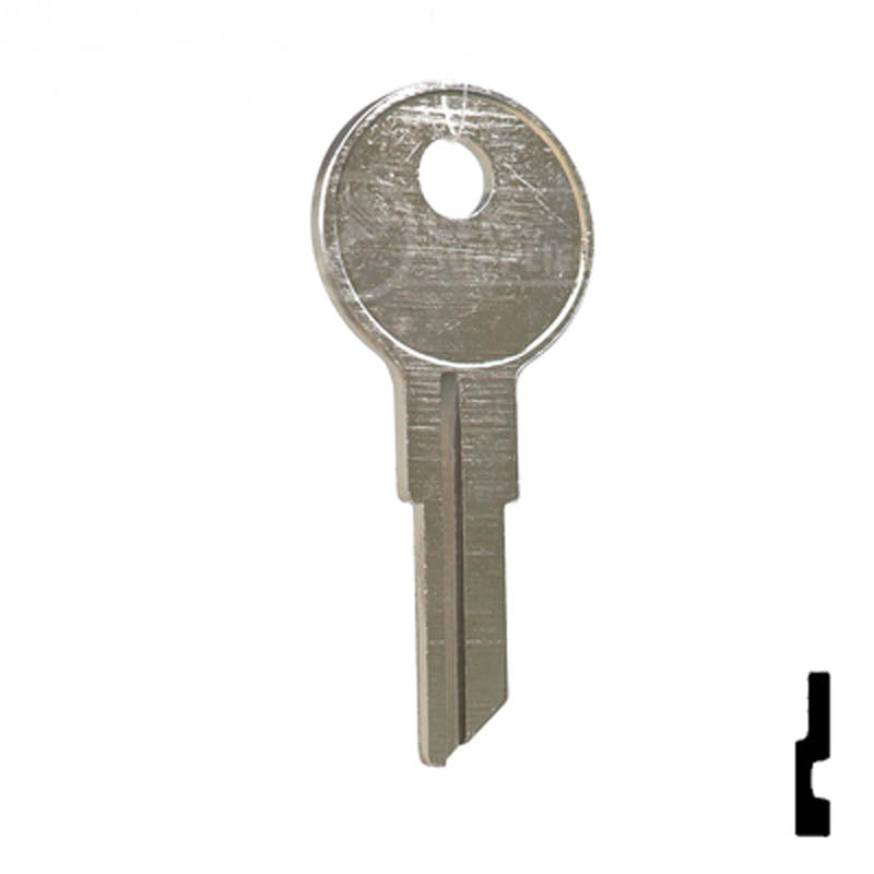 Uncut Key Blank | Chicago | 1041X Office Furniture-Mailbox Key Ilco