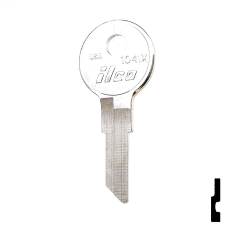 Uncut Key Blank | Chicago | 1041X Office Furniture-Mailbox Key Ilco