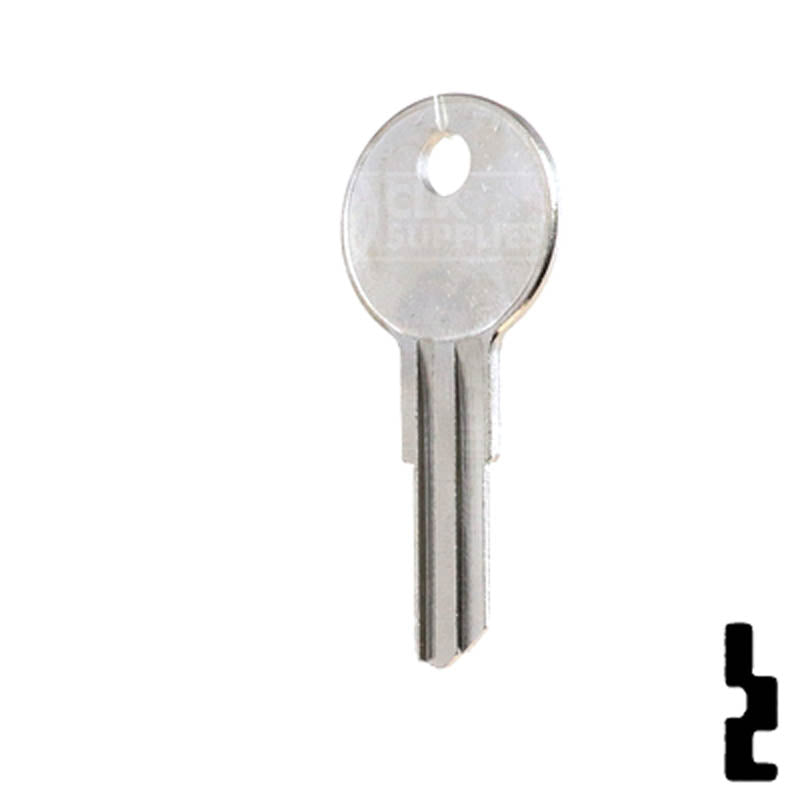 Uncut Key Blank | Chicago | C1041C Office Furniture-Mailbox Key Ilco