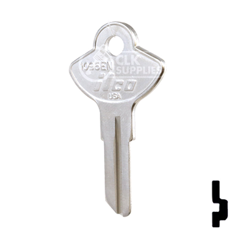 Uncut Key Blank | Chicago, Elgin | 1096EN Office Furniture-Mailbox Key Ilco