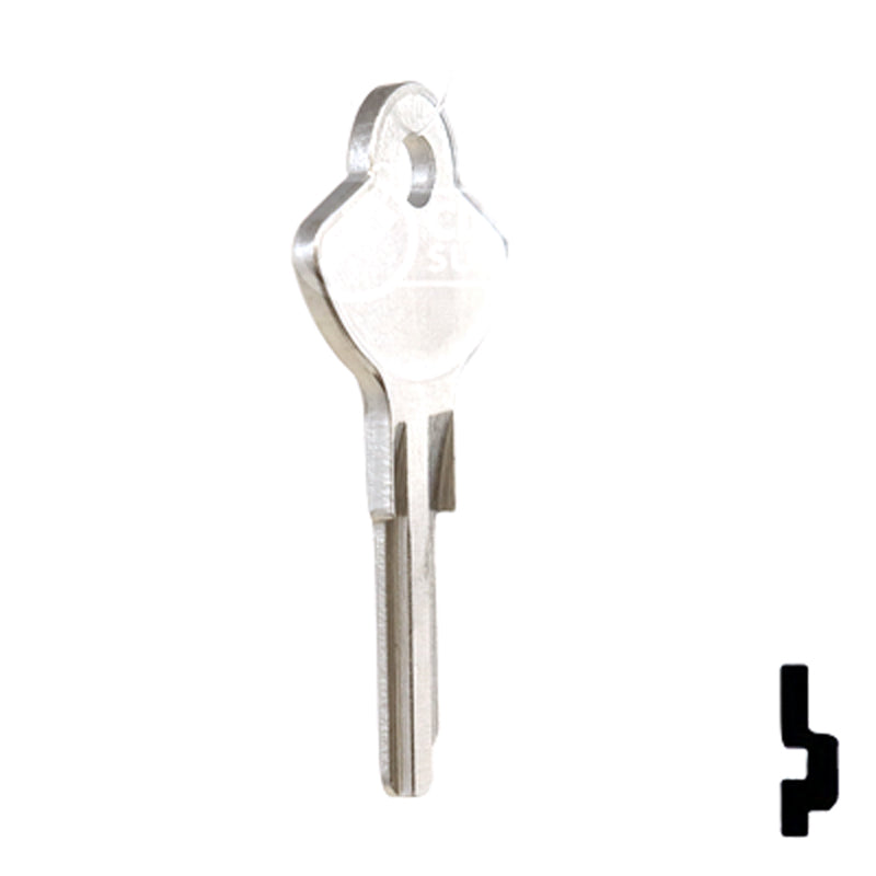 Uncut Key Blank | Chicago, Elgin | 1096EN Office Furniture-Mailbox Key Ilco