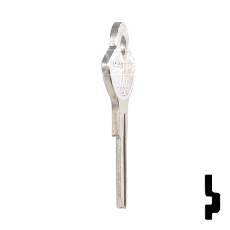 Uncut Key Blank | Chicago, Elgin | 1096EN Office Furniture-Mailbox Key Ilco
