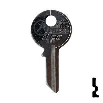 Uncut Key Blank | Chicago | SC1041SR Office Furniture-Mailbox Key Ilco