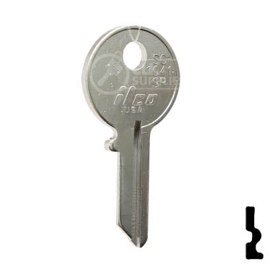 Uncut Key Blank | Chicago | SC1041SR Office Furniture-Mailbox Key Ilco