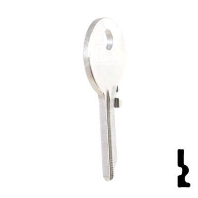 Uncut Key Blank | Chicago | SC1041SR Office Furniture-Mailbox Key Ilco