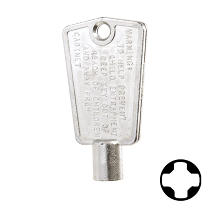 Uncut Key Blank | CompX, National | BD102 Office Furniture-Mailbox Key Framon Manufacturing Company, Inc