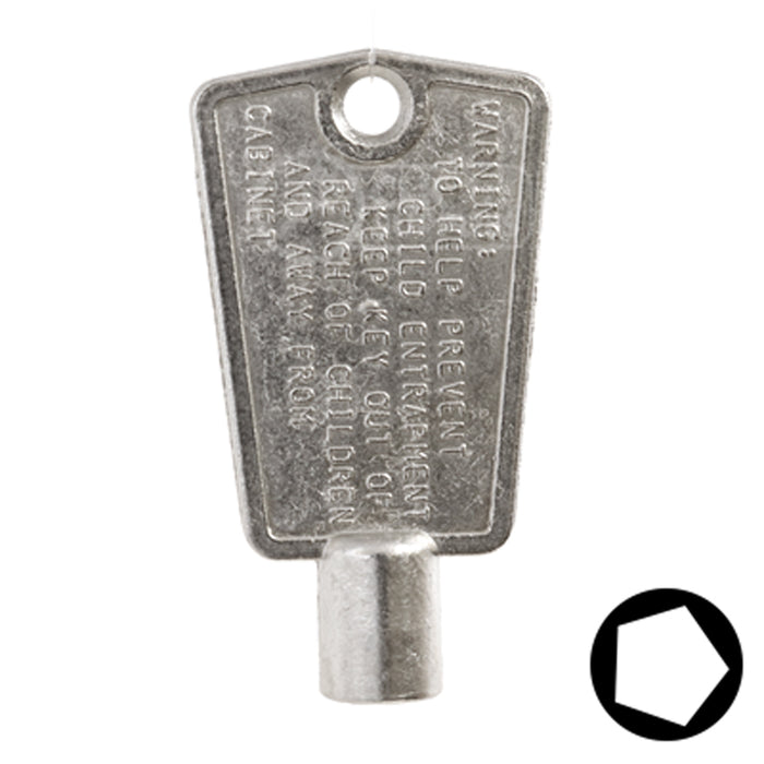 Uncut Key Blank | CompX, National | BD104 Office Furniture-Mailbox Key Framon Manufacturing Company, Inc