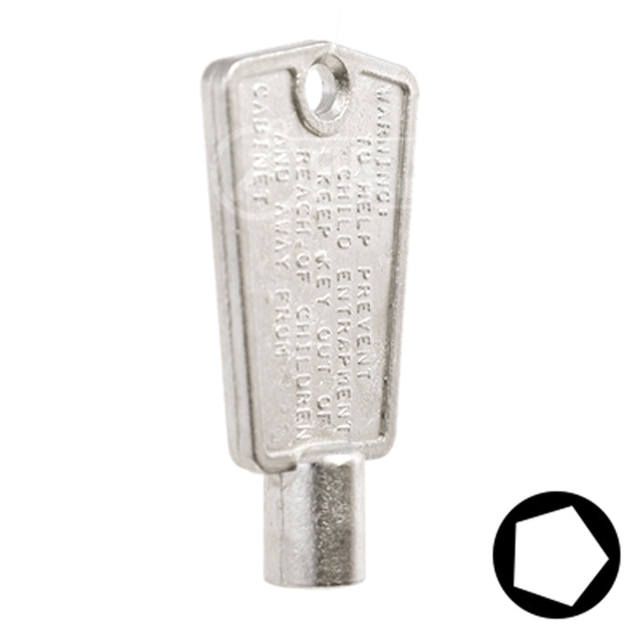 Uncut Key Blank | CompX, National | BD104 Office Furniture-Mailbox Key Framon Manufacturing Company, Inc