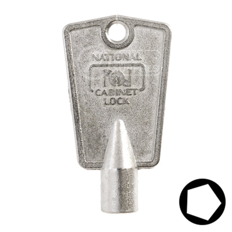 Uncut Key Blank | CompX, National | BD104