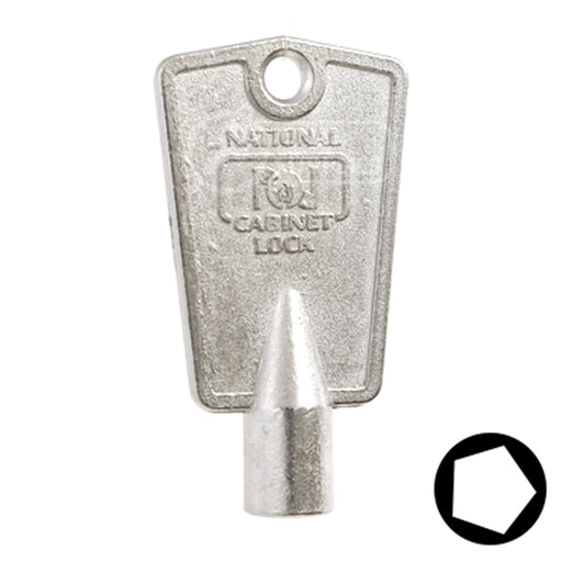 Uncut Key Blank | CompX, National | BD104 Office Furniture-Mailbox Key Framon Manufacturing Company, Inc