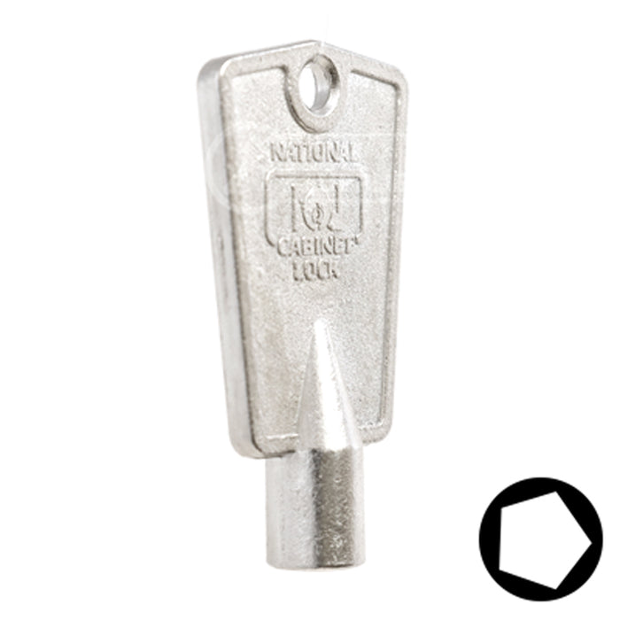 Uncut Key Blank | CompX, National | BD104 Office Furniture-Mailbox Key Framon Manufacturing Company, Inc