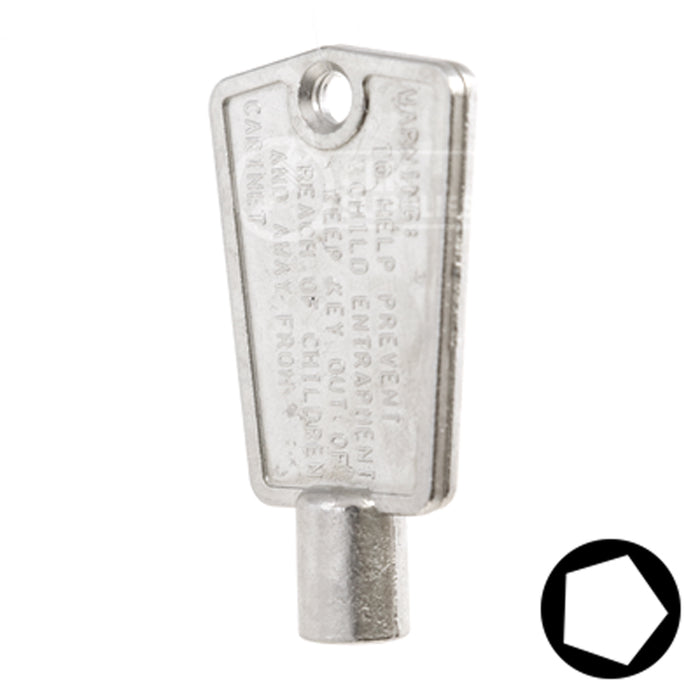 Uncut Key Blank | CompX, National | BD104 Office Furniture-Mailbox Key Framon Manufacturing Company, Inc