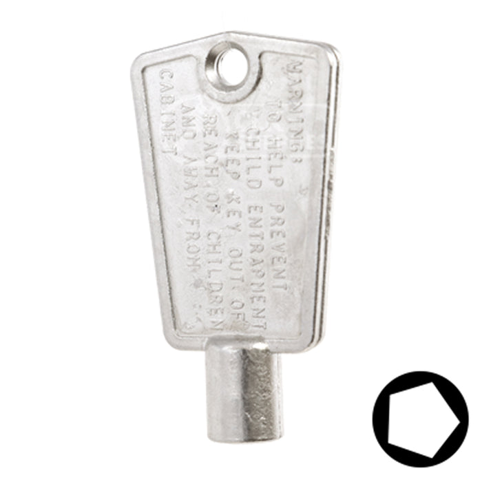 Uncut Key Blank | CompX, National | BD104 Office Furniture-Mailbox Key Framon Manufacturing Company, Inc